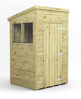 Power 4x4 Premium Pent Wooden Shed