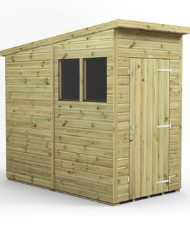 Power 4x8 Premium Pent Wooden Shed