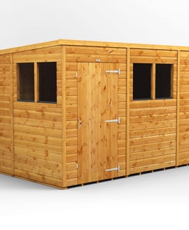 Power 10x6 Shiplap Pent Wooden Shed