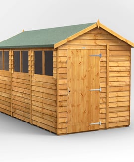 Power 12x6 Overlap Apex Wooden Shed