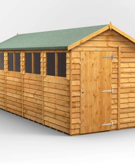 Power 16x6 Overlap Apex Wooden Shed
