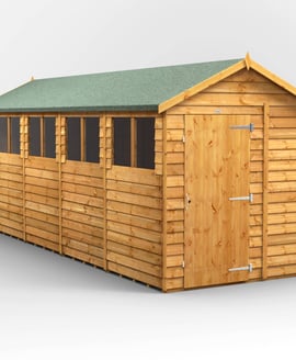 Power 18x6 Overlap Apex Wooden Shed