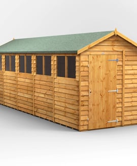 Power 20x6 Overlap Apex Wooden Shed