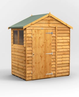 Power 4x6 Overlap Apex Wooden Shed