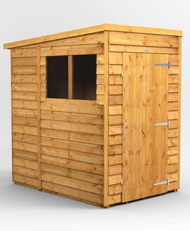Power 4x6 Overlap Pent Wooden Shed