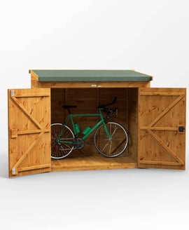 Power 6x4 Pent Wooden Bike Shed
