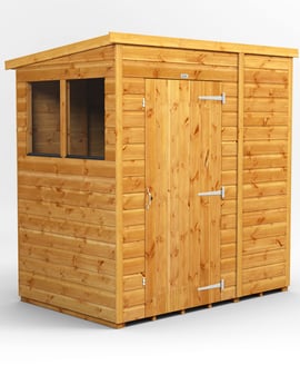 Power 6x4 Shiplap Pent Wooden Shed