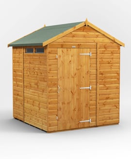 Power 6x6 Apex Security Shed
