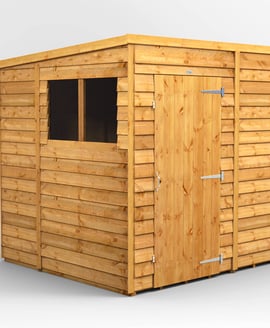 Power 6x6 Overlap Pent Wooden Shed