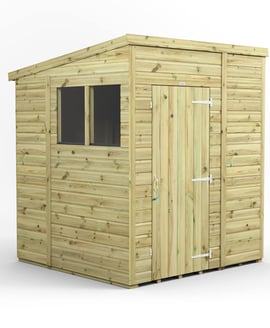 Power 6x6 Premium Pent Wooden Shed