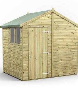 Power 6x8 Premium Apex Wooden Shed
