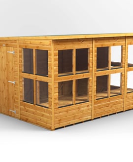 Power 10x8 Pent Potting Shed