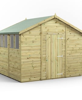 10ft Wide Premium Apex Sheds