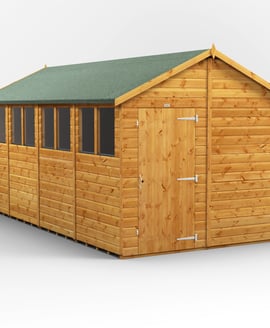 Power 16x8 Shiplap Apex Wooden Shed