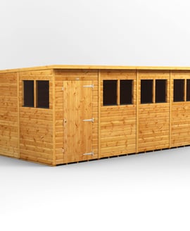 Power 16x8 Shiplap Pent Wooden Shed