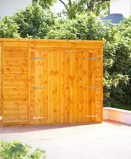 Power 8x2 Pent Storage Shed