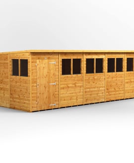 Power 20x8 Shiplap Pent Wooden Shed