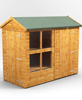 Power 8x4 Apex Potting Shed Combi