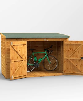 Power 8x4 Pent Wooden Bike Shed