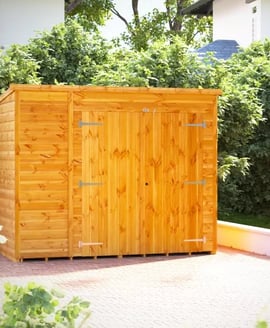 Power 8x4 Pent Storage Shed