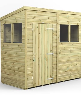Power 8x4 Premium Pent Wooden Shed