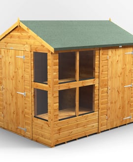 Power 8x6 Apex Potting Shed Combi