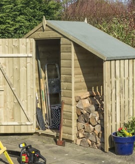 Oxford 4x3 Shed With Lean To