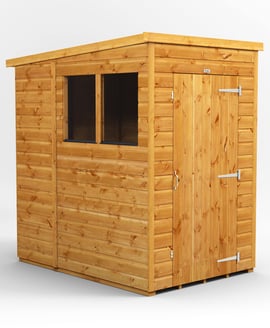 Power 4x6 Shiplap Pent Wooden Shed
