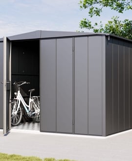 Hormann Berry 10x8 Apex Metal Garden Shed