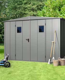 Hormann Berry 8x4 Apex Metal Garden Shed