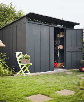 Hormann Berry 10x8 Pent Metal Garden Shed