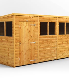 Power 12x4 Shiplap Pent Wooden Shed