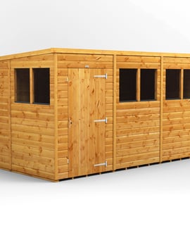 Power 12x6 Shiplap Pent Wooden Shed