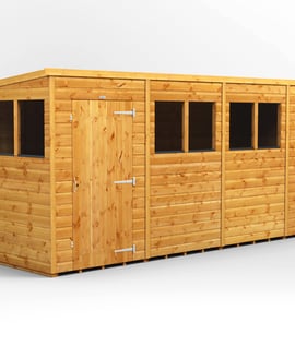 Power 14x4 Shiplap Pent Wooden Shed