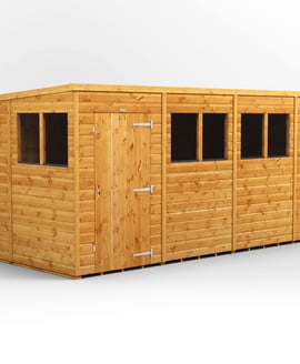 Power 14x6 Shiplap Pent Wooden Shed