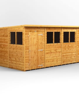 Power 14x8 Shiplap Pent Wooden Shed
