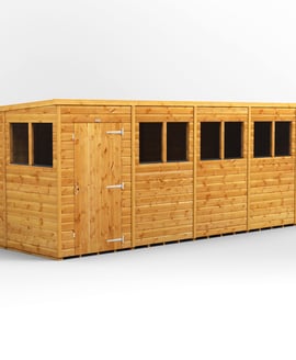 Power 18x6 Shiplap Pent Wooden Shed