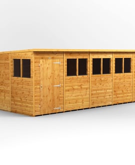 Power 18x8 Shiplap Pent Wooden Shed