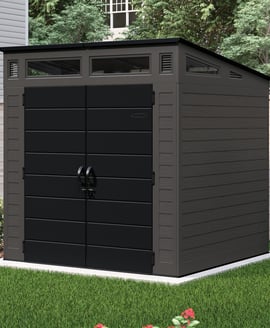 Suncast Modernist 7x7 Pent Roof Plastic Shed