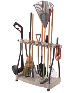 Suncast Tool Rack With Wheels